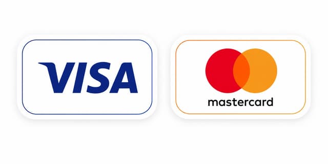 Visa ve Mastercard ile güvenli ödeme